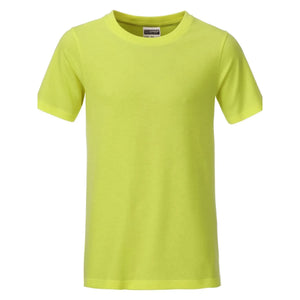 T-shirt Boys Basic-t giallo / XS - personalizzabile con logo