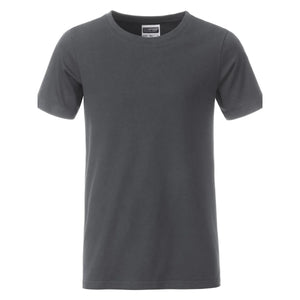 T-shirt Boys Basic-t graphite / XS - personalizzabile con logo