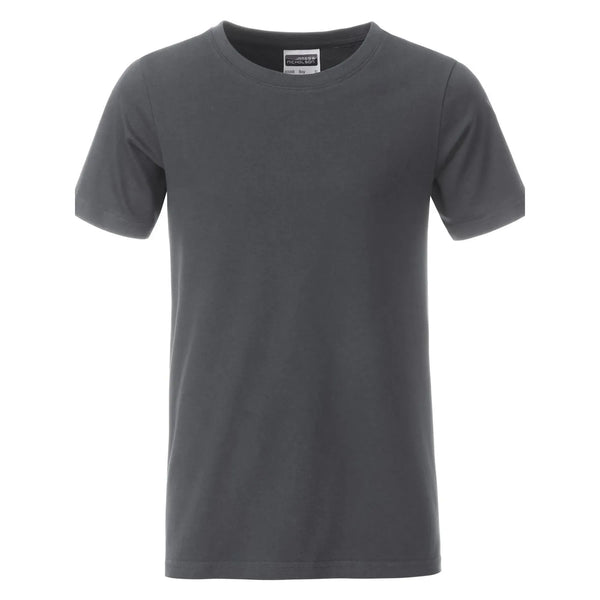 T-shirt Boys Basic-t graphite / XS - personalizzabile con logo