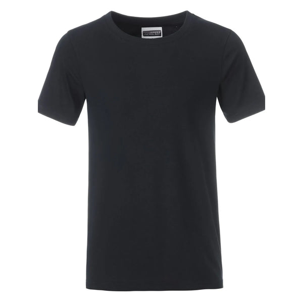T-shirt Boys Basic-t nero / XS - personalizzabile con logo