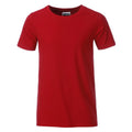 T-shirt Boys Basic-t rosso / XS - personalizzabile con logo