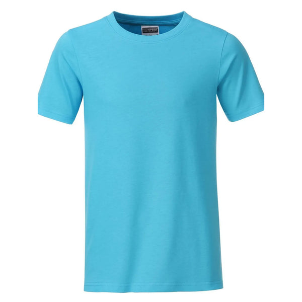 T-shirt Boys Basic-t turquoise / XS - personalizzabile con logo