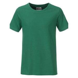 T-shirt Boys Basic-t verde / XS - personalizzabile con logo