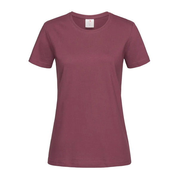 T-shirt Classic-t Fitted Women bordeaux / XS - personalizzabile con logo