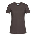 T-shirt Classic-t Fitted Women marrone / XS - personalizzabile con logo