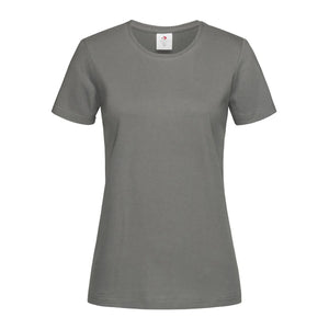 T-shirt Classic-t Fitted Women real grey / XS - personalizzabile con logo