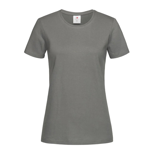 T-shirt Classic-t Fitted Women real grey / XS - personalizzabile con logo
