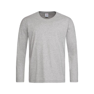 T-shirt Classic-t Long Sleeve grigio / S - personalizzabile con logo
