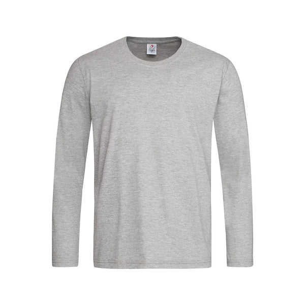 T-shirt Classic-t Long Sleeve grigio / S - personalizzabile con logo