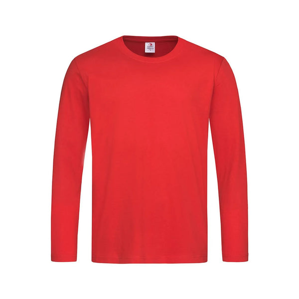 T-shirt Classic-t Long Sleeve rosso / S - personalizzabile con logo