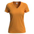 T-shirt Classic-t V-neck arancione / S - personalizzabile con logo