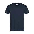 T-shirt Classic-t V-neck blu / S - personalizzabile con logo