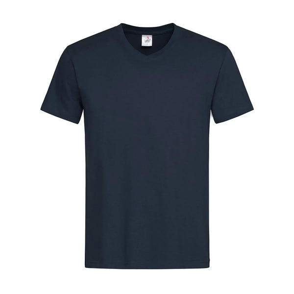 T-shirt Classic-t V-neck blu / S - personalizzabile con logo