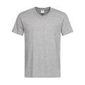 T-shirt Classic-t V-neck grigio / S - personalizzabile con logo