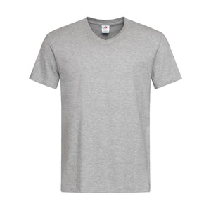 T-shirt Classic-t V-neck grigio / S - personalizzabile con logo