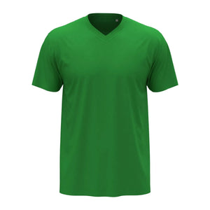 T-shirt Classic-t V-neck kelly green / S - personalizzabile con logo