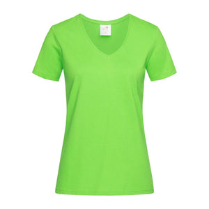 T-shirt Classic-t V-neck kiwi / S - personalizzabile con logo