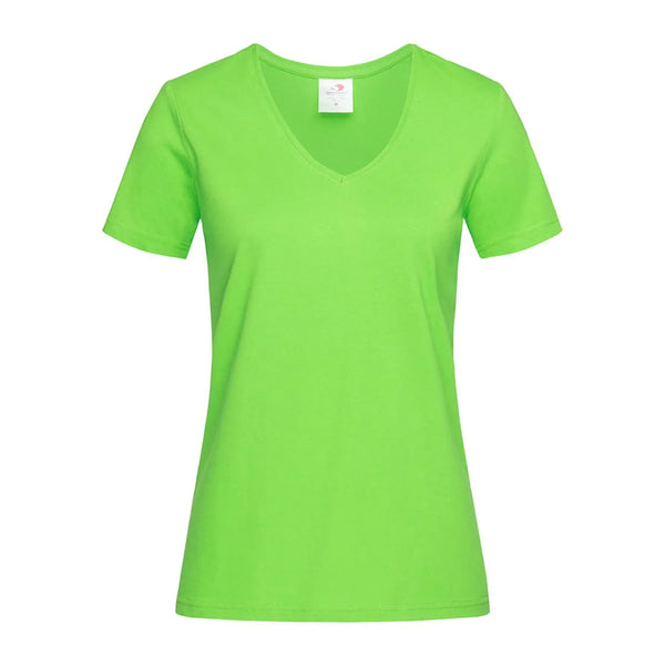 T-shirt Classic-t V-neck kiwi / S - personalizzabile con logo