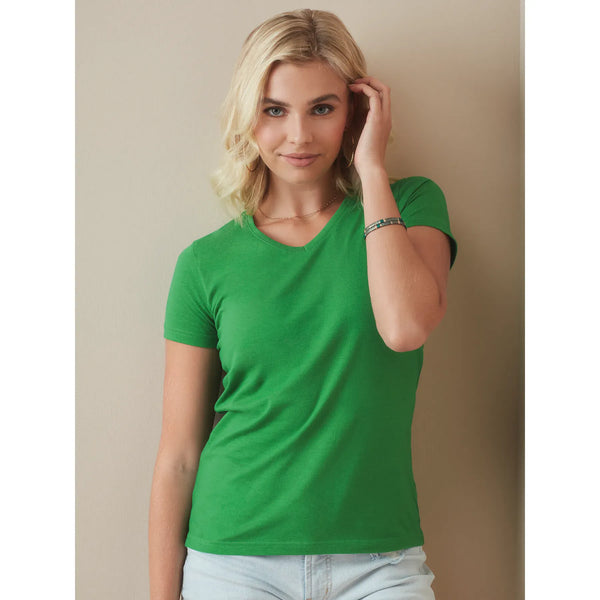 T-shirt Classic-t V-neck - personalizzabile con logo