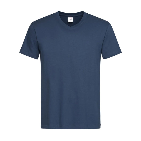 T-shirt Classic-t V-neck navy blue / S - personalizzabile con logo