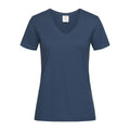 T-shirt Classic-t V-neck navy blue / XS - personalizzabile con logo