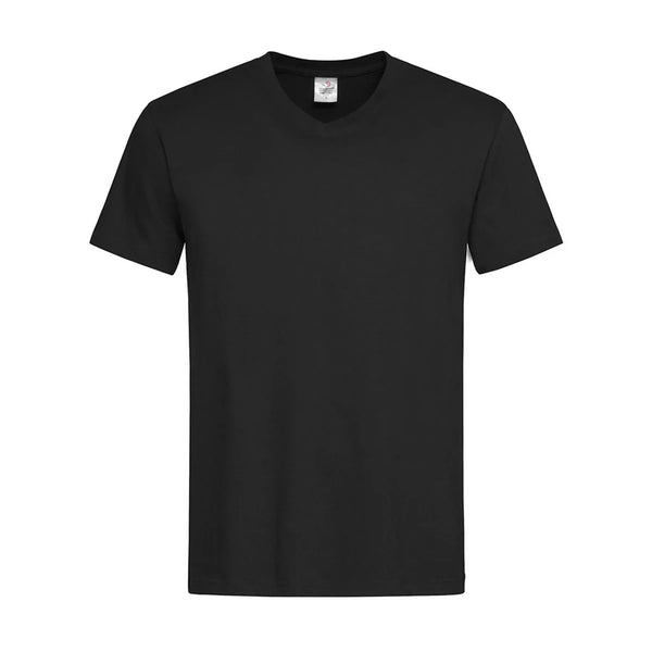 T-shirt Classic-t V-neck nero / S - personalizzabile con logo