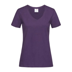 T-shirt Classic-t V-neck rosa / S - personalizzabile con logo