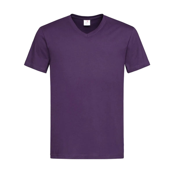 T-shirt Classic-t V-neck rosa / S - personalizzabile con logo