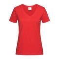 T-shirt Classic-t V-neck rosso / XS - personalizzabile con logo