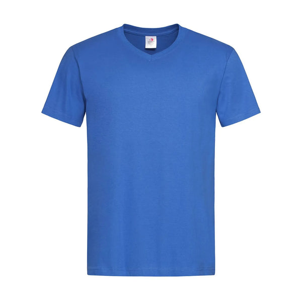 T-shirt Classic-t V-neck royal / S - personalizzabile con logo