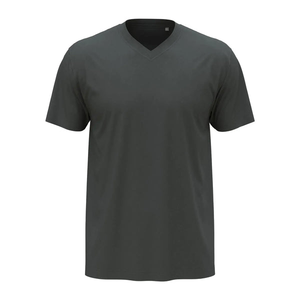 T-shirt Classic-t V-neck slate grey / S - personalizzabile con logo