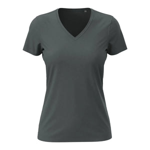 T-shirt Classic-t V-neck slate grey / XS - personalizzabile con logo