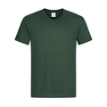 T-shirt Classic-t V-neck verde / S - personalizzabile con logo