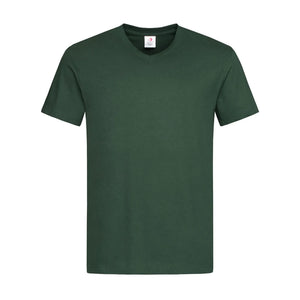 T-shirt Classic-t V-neck verde / S - personalizzabile con logo
