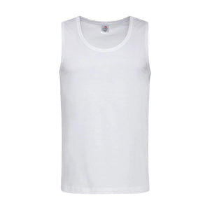 T-shirt Classic Tank Top bianco / S - personalizzabile con logo