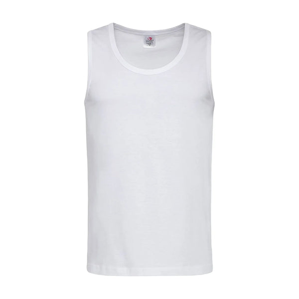 T-shirt Classic Tank Top bianco / S - personalizzabile con logo