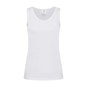 T-shirt Classic Tank Top bianco / XS - personalizzabile con logo
