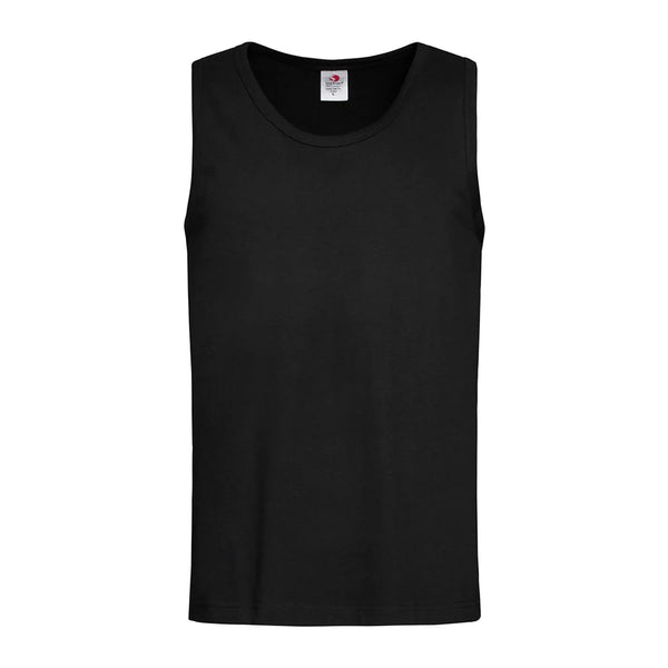 T-shirt Classic Tank Top nero / S - personalizzabile con logo