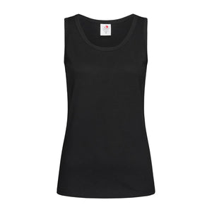 T-shirt Classic Tank Top nero / XS - personalizzabile con logo