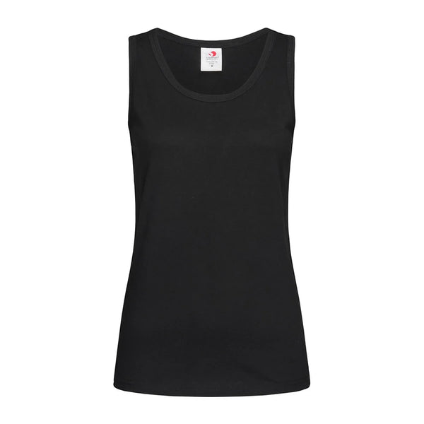 T-shirt Classic Tank Top nero / XS - personalizzabile con logo