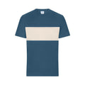 T-shirt Colour-block Unisex blu / XXS - personalizzabile con logo