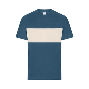 T-shirt Colour-block Unisex blu / XXS - personalizzabile con logo