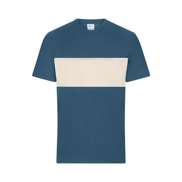 T-shirt Colour-block Unisex blu / XXS - personalizzabile con logo