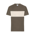 T-shirt Colour-block Unisex marrone / XXS - personalizzabile con logo
