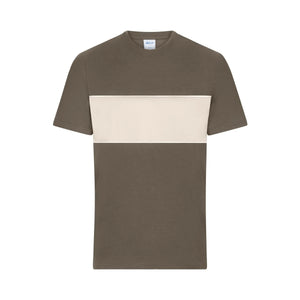 T-shirt Colour-block Unisex marrone / XXS - personalizzabile con logo