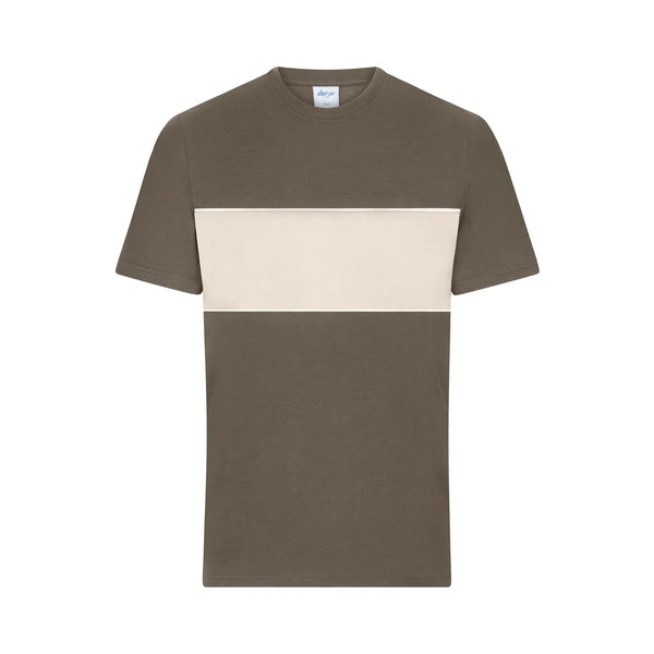 T-shirt Colour-block Unisex marrone / XXS - personalizzabile con logo