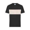 T-shirt Colour-block Unisex nero / XXS - personalizzabile con logo