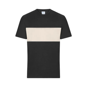 T-shirt Colour-block Unisex nero / XXS - personalizzabile con logo