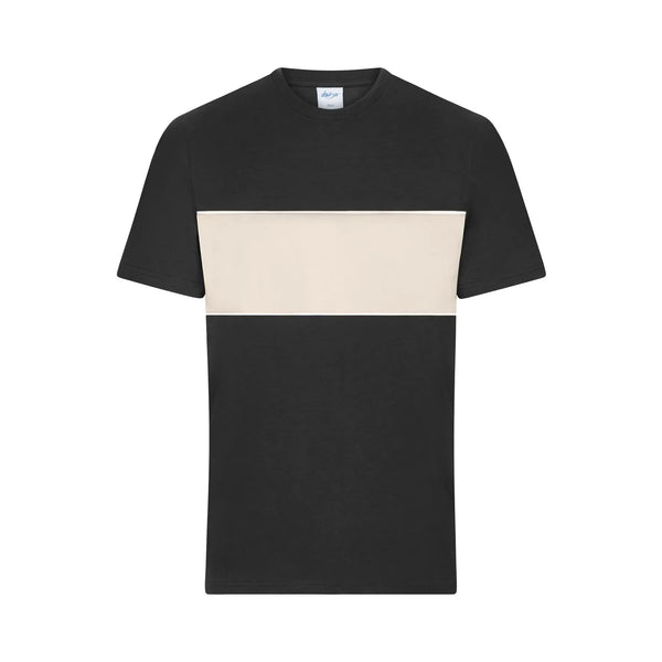 T-shirt Colour-block Unisex nero / XXS - personalizzabile con logo