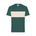 T-shirt Colour-block Unisex verde / XXS - personalizzabile con logo
